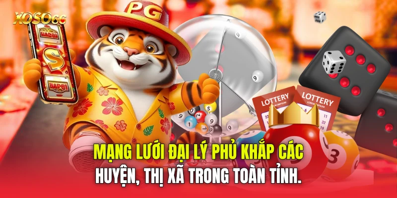 Mạng lưới đại lý phủ khắp các huyện, thị xã trong toàn tỉnh. Mạng lưới đại lý phủ khắp các huyện, thị xã trong toàn tỉnh.
