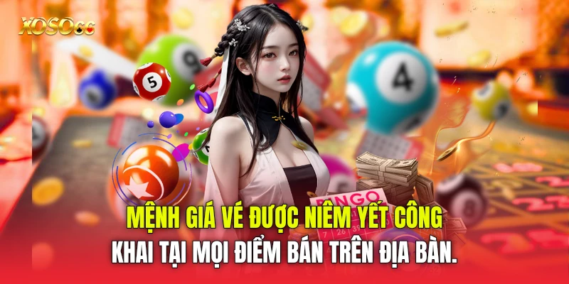 Mệnh giá vé được niêm yết công khai tại mọi điểm bán trên địa bàn. Mệnh giá vé được niêm yết công khai tại mọi điểm bán trên địa bàn.